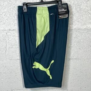 Puma Men's 10" Moisture Wicking Training Cat Shorts - Dark Teal Small